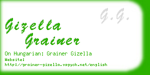 gizella grainer business card